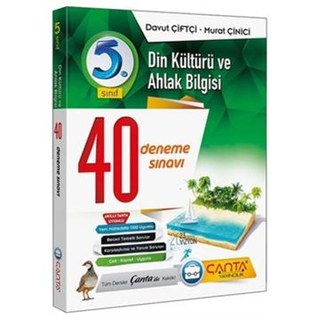 5. Sınıf Din Kültürü ve Ahlak Bilgisi 40 Branş Denemesi Davut Çiftçi-Çanta Yayınları