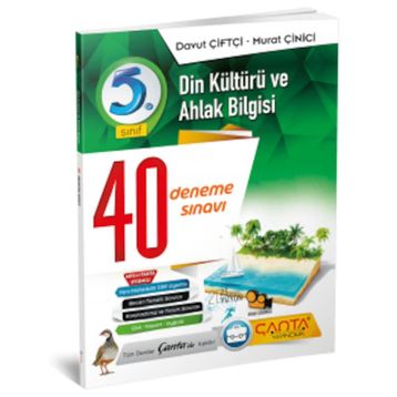 5. Sınıf Din Kültürü ve Ahlak Bilgisi 40 Branş Denemesi Davut Çiftçi-Çanta Yayınları