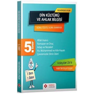 5. Sınıf Din Kültürü ve Ahlak Bilgisi Konu Özetli Soru Bankası Sonuç Yayınları