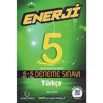 5. Sınıf Enerji Türkçe Deneme Sınavı 5+5 Onlu Palme Yayınları