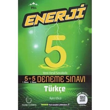5. Sınıf Enerji Türkçe Deneme Sınavı 5+5 Onlu Palme Yayınları