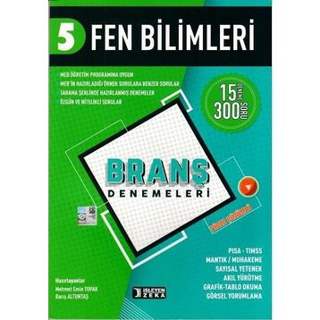 5. Sınıf Fen Bilimleri Branş Denemeleri - 2020 - İşleyen Zeka Yayınları