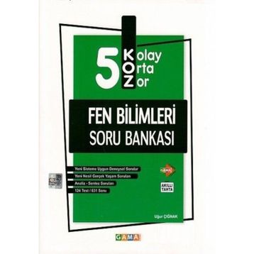5. Sınıf Fen Bilimleri Koz Soru Bankası-Gama Okul Yayınları