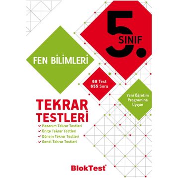 5. Sınıf Fen Bilimleri Tekrar Testleri Tudem Yayınları