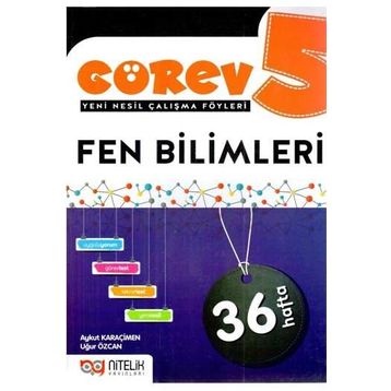 5. Sınıf Görev Fen Bilimleri Yeni Nesil Çalışma Föyleri-Nitelik Yayınları