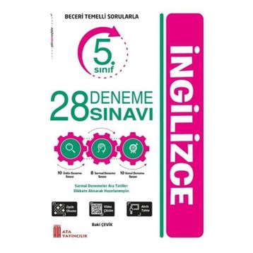 5. Sınıf İngilizce 28 Deneme Sınavı - Ata Yayıncılık