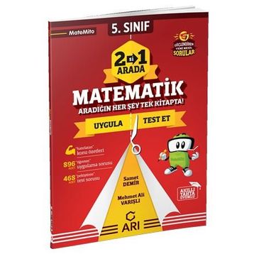 5. Sınıf Matemito 2 si 1 Arada Matematik-Arı Yayıncılık