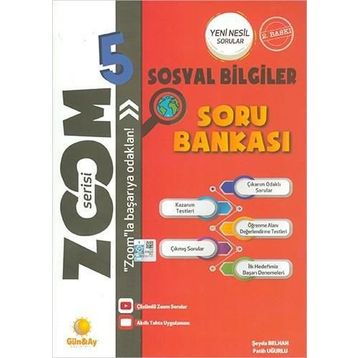 5. Sınıf Sosyal Bilgiler Zoom Soru Bankası - Günay Yayınları