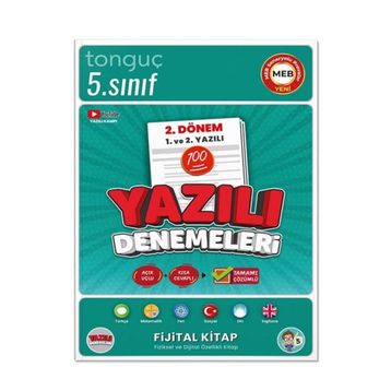 5. Sınıf Yazılı Denemeleri 2. Dönem 1 ve 2. Yazılı - Tonguç Akademi