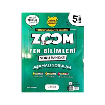 5.Sınıf Yeni Zoom Fen Bilimleri Soru Bankası Günay Yayınları