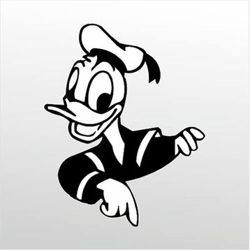 50 cm Daffy Duck Folyo Sticker
