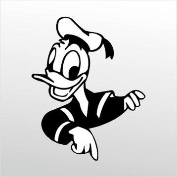 50 cm Daffy Duck Folyo Sticker