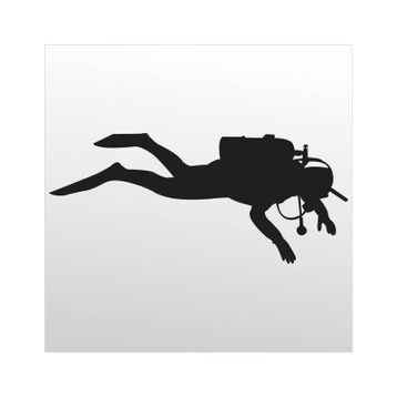 50 cm Dalgıç Folyo Sticker