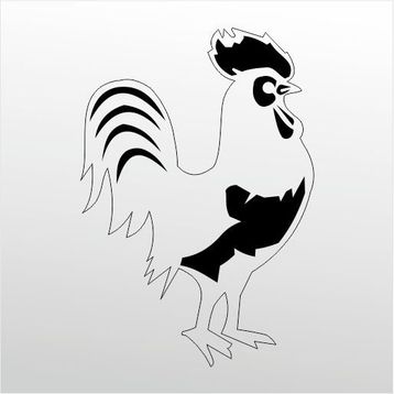 50 cm Horoz Folyo Sticker