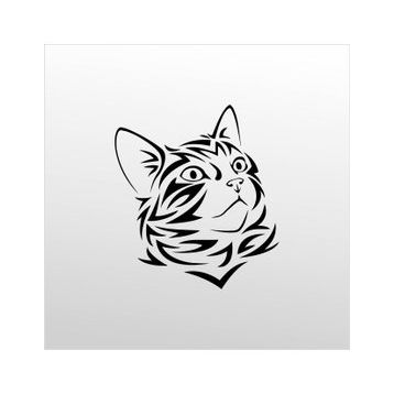 50 cm Kedi Folyo Sticker