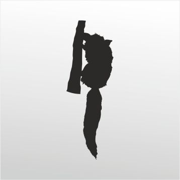 50 cm Rakun Folyo Sticker