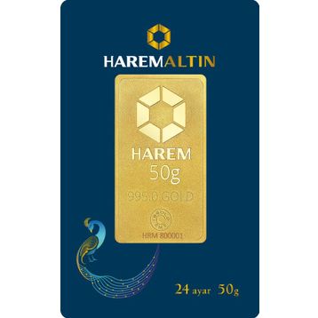 50 gr 24 Ayar Külçe Altın