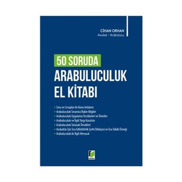 50 Soruda Arabuluculuk El Kitabı - Cihan Orhan