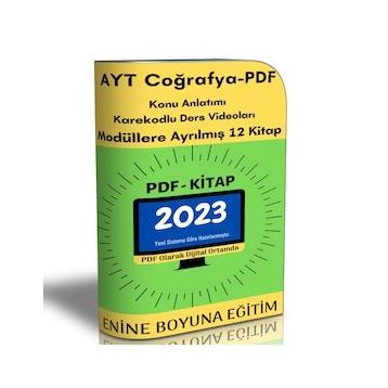 500 Sayfalık Pdf Ayt Coğrafya Hazırlık Kitabı