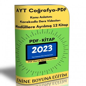 500 Sayfalık Pdf Ayt Coğrafya Hazırlık Kitabı