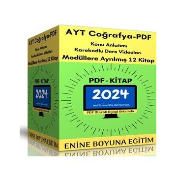 500 Sayfalık Pdf Ayt Coğrafya Hazırlık Kitabı