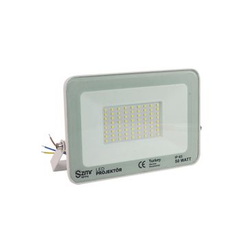 50W Beyaz Slim Led Projektör