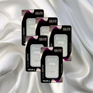 5X100 gr Külçe Gümüş