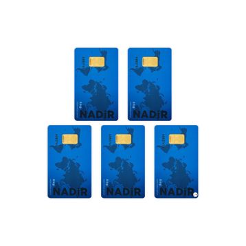 5X2.5 gr 24 Ayar Külçe Altın