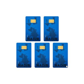 5X2.5 gr 24 Ayar Külçe Altın