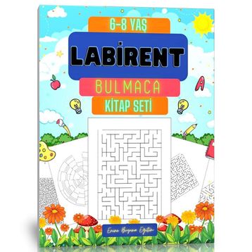 6-8 Yaş 3 Kitap Labirent Bulmaca Kitap Seti