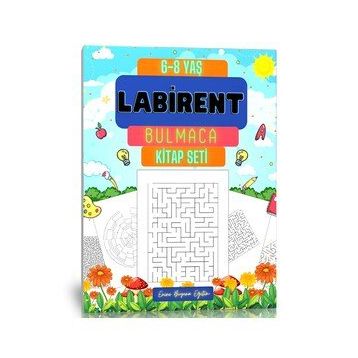6-8 Yaş 3 Kitap Labirent Bulmaca Kitap Seti