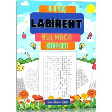 6-8 Yaş 3 Kitap Labirent Bulmaca Kitap Seti