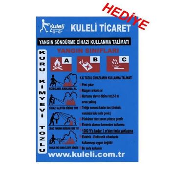 6 Kg ABC Tozlu Yangın Tüpü