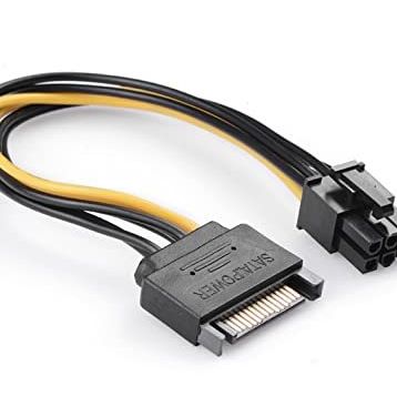6 Pin Ekran Kartı Sata Power Kablosu