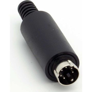6 Pin Mini Din Erkek Konnektör