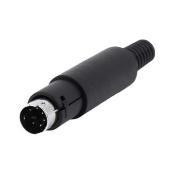 6 Pin Mini Din Erkek Konnektör