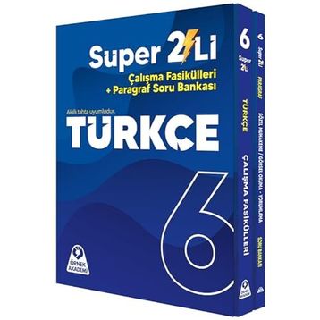 6. Sınıf 2'li Türkçe Çalışma Fasikülleri + Paragraf Soru Bankası Örnek Akademi Yayınları