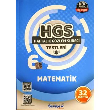 6. Sınıf 32 Hafta Matematik Hgs Testleri Seviye Yayınları