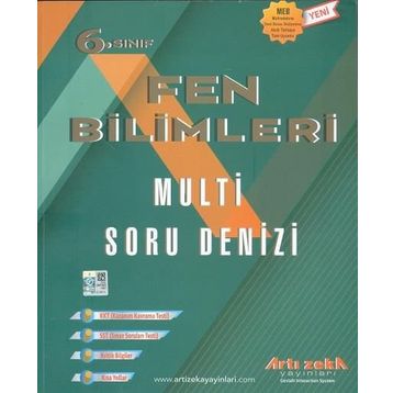 6.Sınıf Atom Fen Bilimleri Aşamalı Soru Bankası Artı Zeka Yayınları