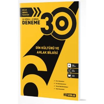 6. Sınıf Din Kültürü ve Ahlak Bilgisi 30'lu Deneme - Hız Yayınları