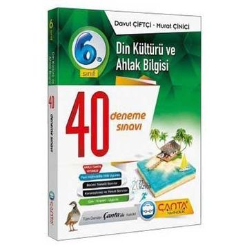 6. Sınıf Din Kültürü ve Ahlak Bilgisi 40 Branş Denemesi Davut Çiftçi-Çanta Yayınları