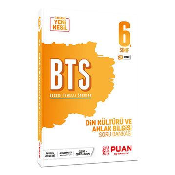 6. Sınıf Din Kültürü ve Ahlak Bilgisi Bts Beceri Temelli Soru Bankası Puan Yayınları