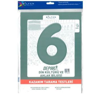 6. Sınıf Din Kültürü ve Ahlak Bilgisi Depar Kazanım Tarama Testleri-Bilfen Yayınları