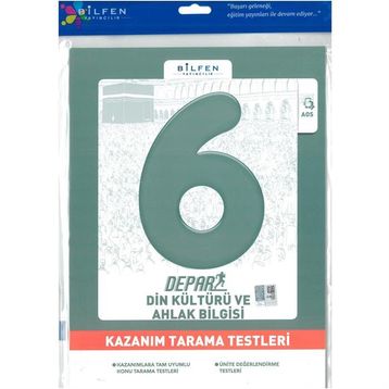 6. Sınıf Din Kültürü ve Ahlak Bilgisi Depar Kazanım Tarama Testleri-Bilfen Yayınları