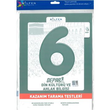 6. Sınıf Din Kültürü ve Ahlak Bilgisi Depar Kazanım Tarama Testleri-Bilfen Yayınları