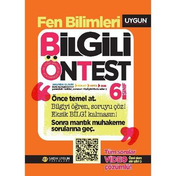 6. Sınıf Fen Bilimleri Bilgili Ön Test-Sadık Uygun Yayınları
