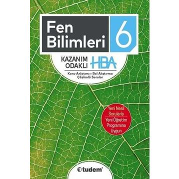 6. Sınıf Fen Bilimleri Kazanım Odaklı Hba - Tudem Yayınları
