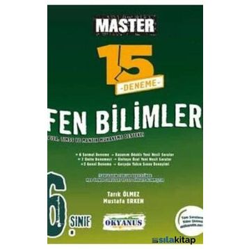 6. Sınıf Fen Bilimleri Master 15 Deneme
