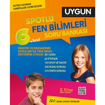 6. Sınıf Fen Bilimleri Spotlu Soru Bankası - Sadık Uygun Yayınları