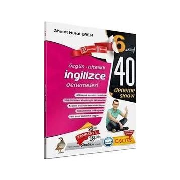 6. Sınıf İngilizce 40 Deneme Sınavı Çanta Yayınları